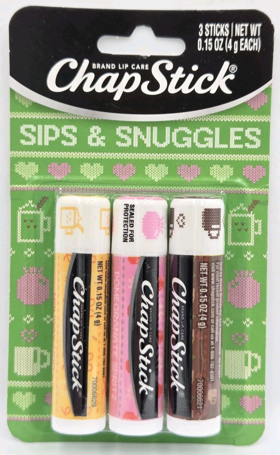 ChapStick Winter Lip Balm Set - 6 Flavors Holiday & Toasty Collection
