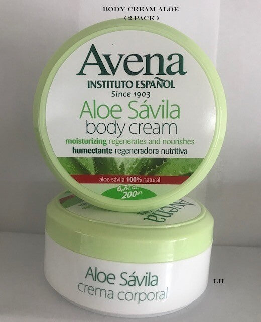 Aloe Avena Body Cream Moisturizer - 200g (2 Pack)