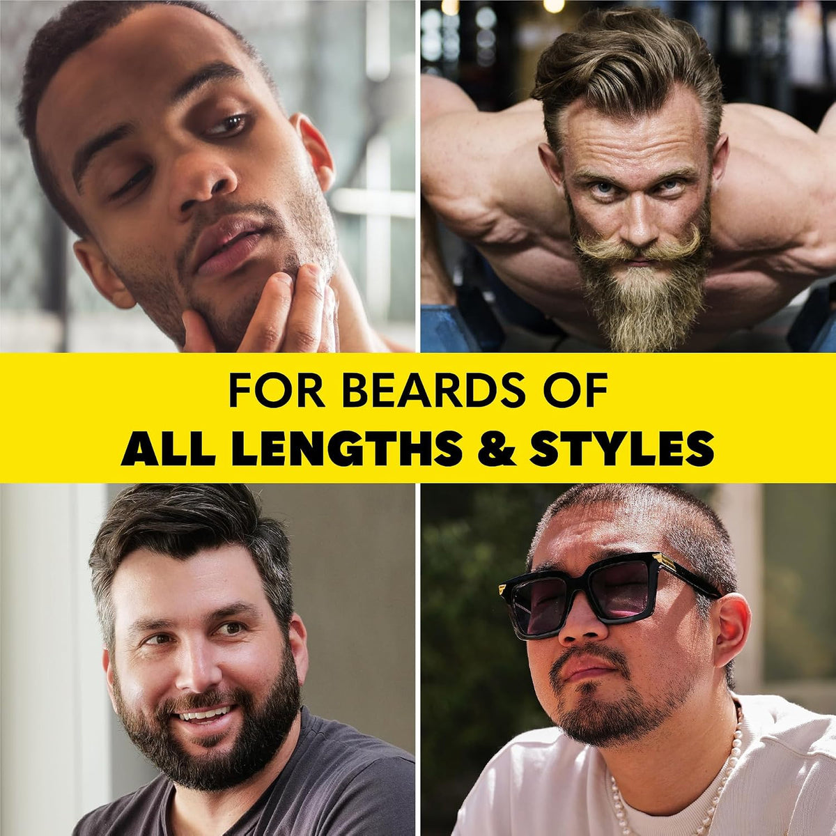Boar Bristle Beard Grooming Brush with Birchwood Handle for Styling & Growth