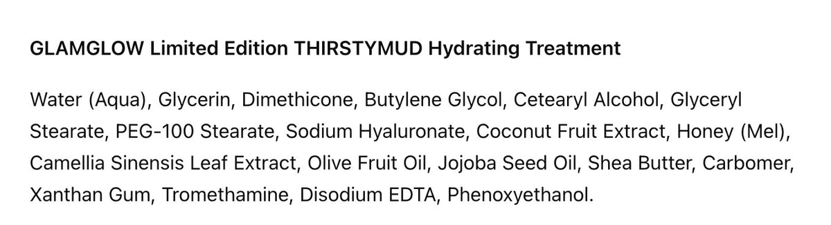 Thirstymud Hydrating Treatment 1 oz