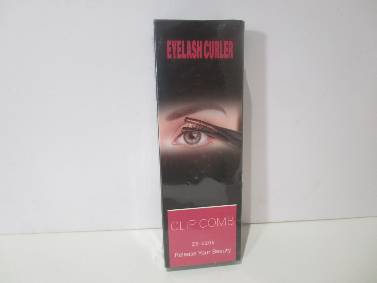 2-in-1 Eyelash Curler with Built-in Comb - Clip-Type Eyelash Styling Tool