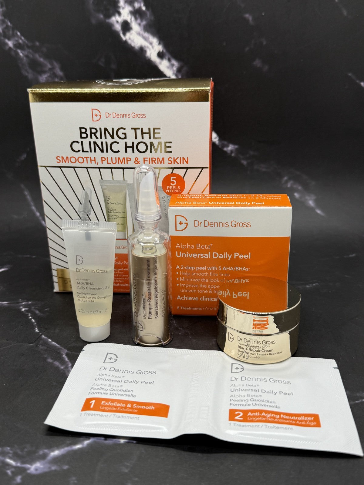 Dr Dennis Gross Bring The Clinic Home 4-Piece Skincare Set with Lip Treatment