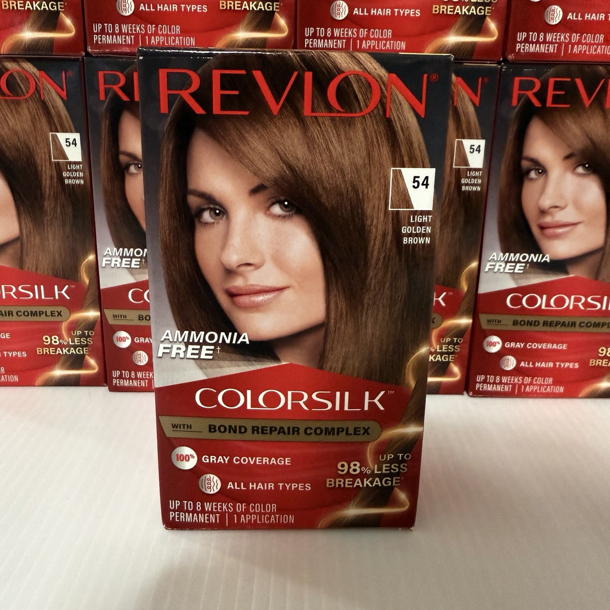 ColorSilk Hair Color Dye #54 Light Golden Brown - Pack of 12