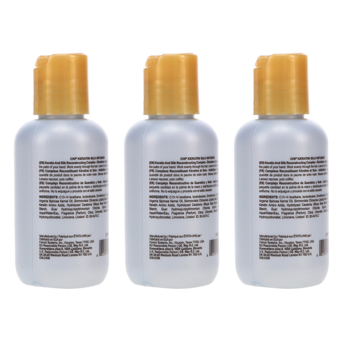 CHI Keratin Silk Infusion Hair Treatment - 2 oz, 3 Pack for Damaged Hair