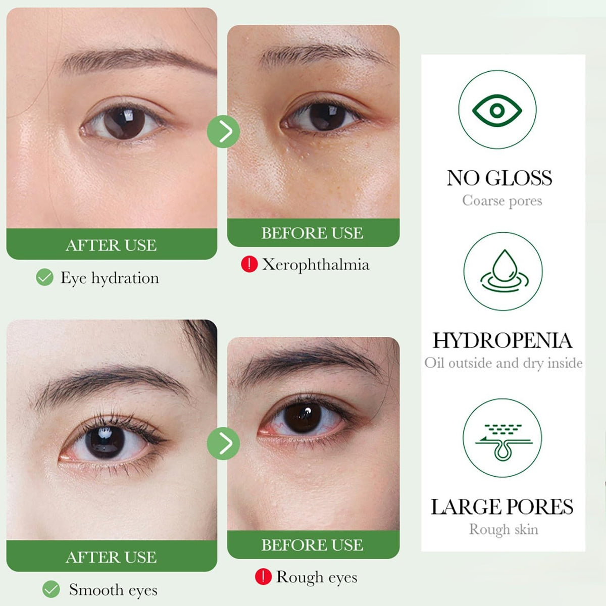 BIOAQUA Centella Asiatica Eye Cream with Soothing Oil Control 20g