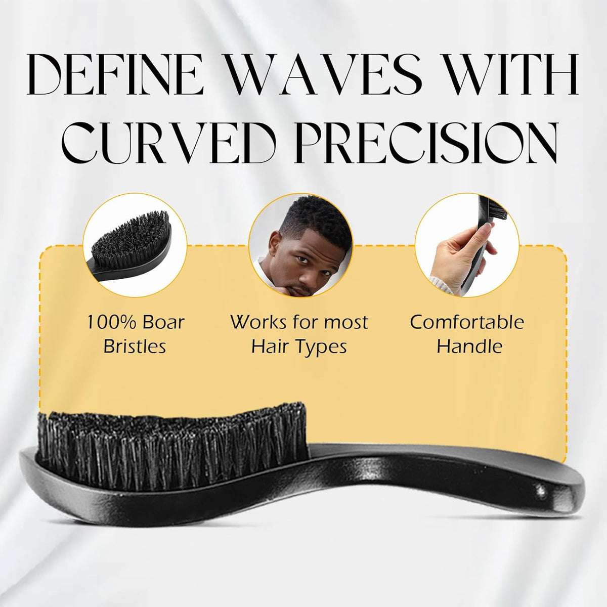Men's Strong Hold Wave Pomade for 360 Waves Easy Wash Hair Cream