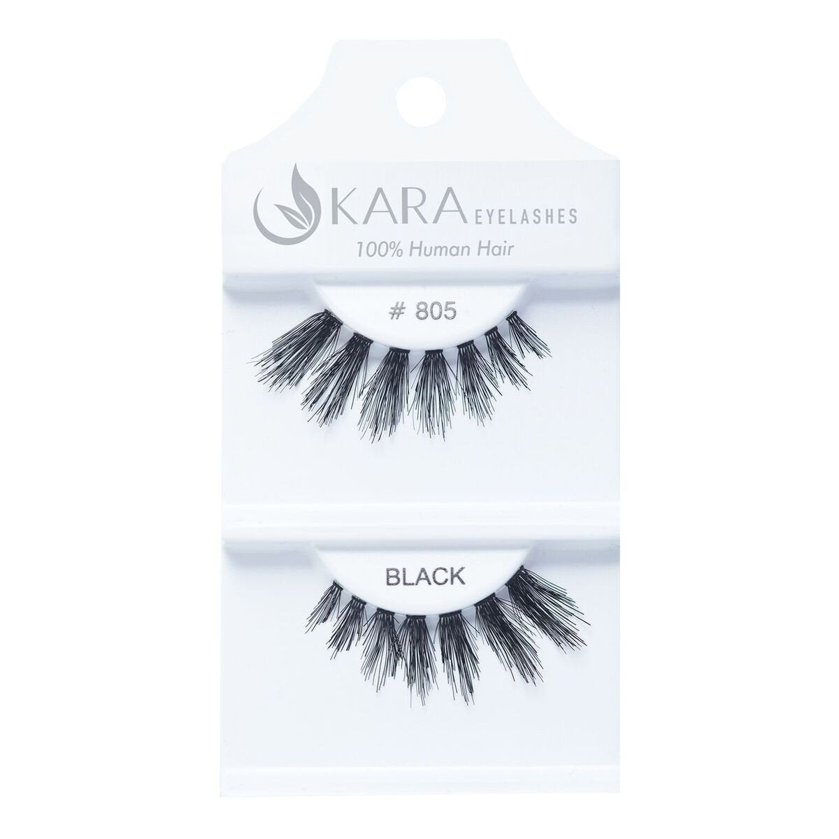 6 Pairs 100% Human Hair False Eyelashes - Kara Assorted Styles