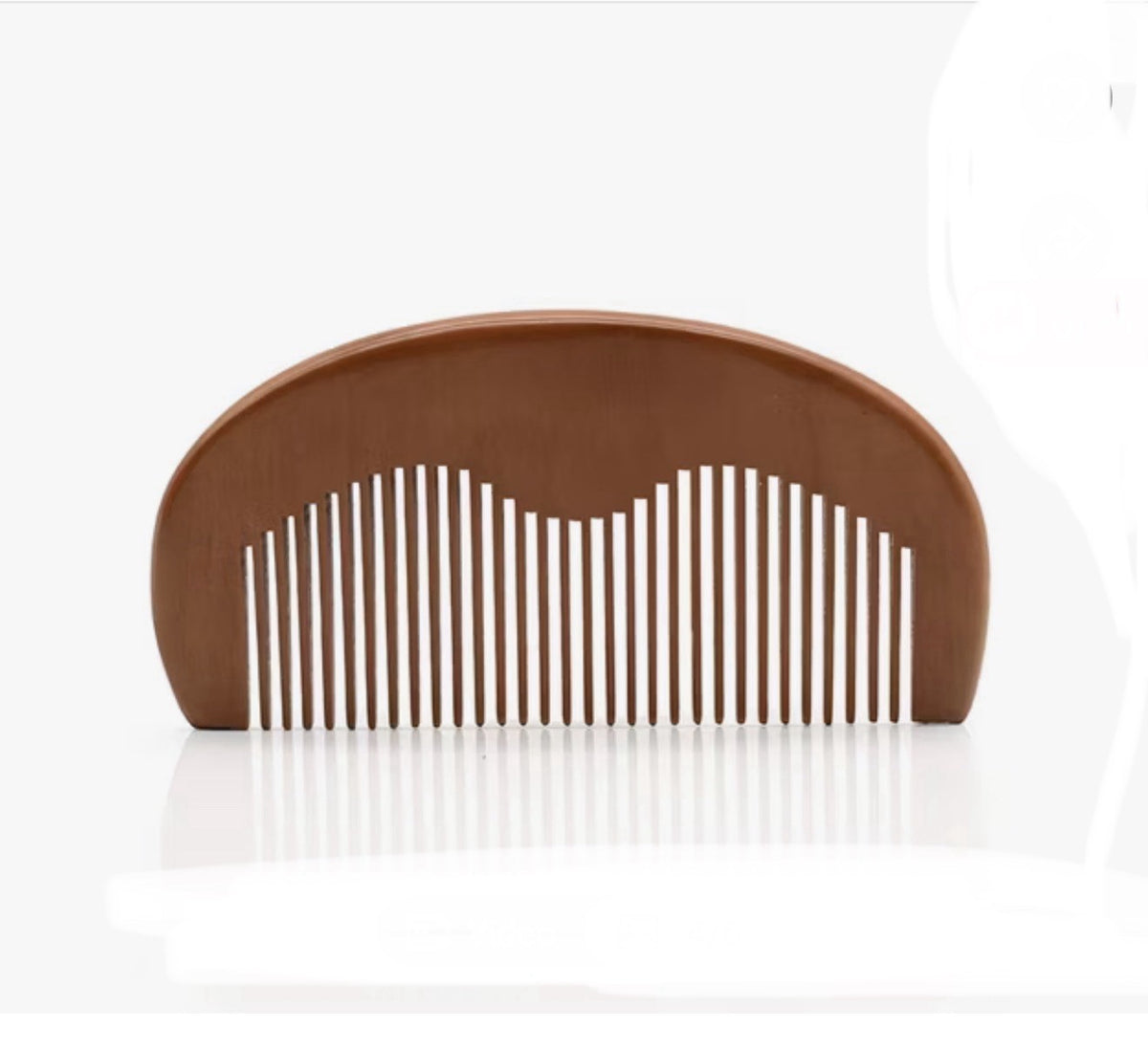 Wooden Anti-Static Close Tooth Comb Set - Pocket Travel Hair & Beard Combs