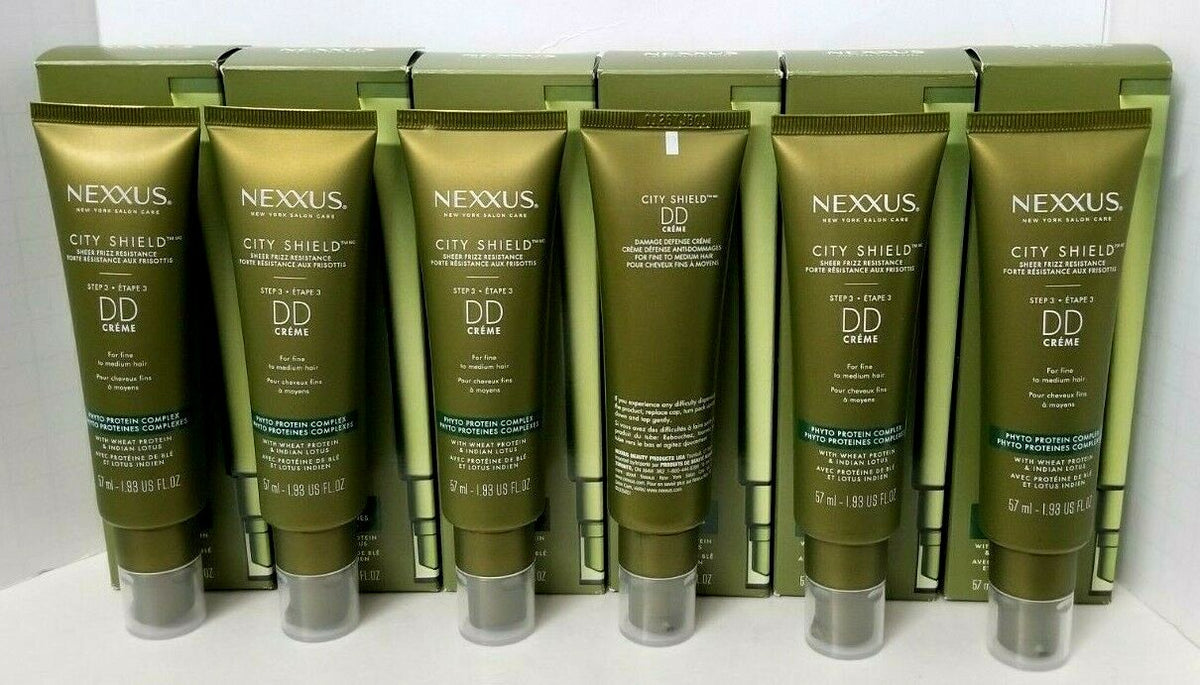 6 Pack Hair Care Set - NEXXUS City Shield Step 3 DD Creme for Fine to Medium Hair, Humidity & Heat Resistance