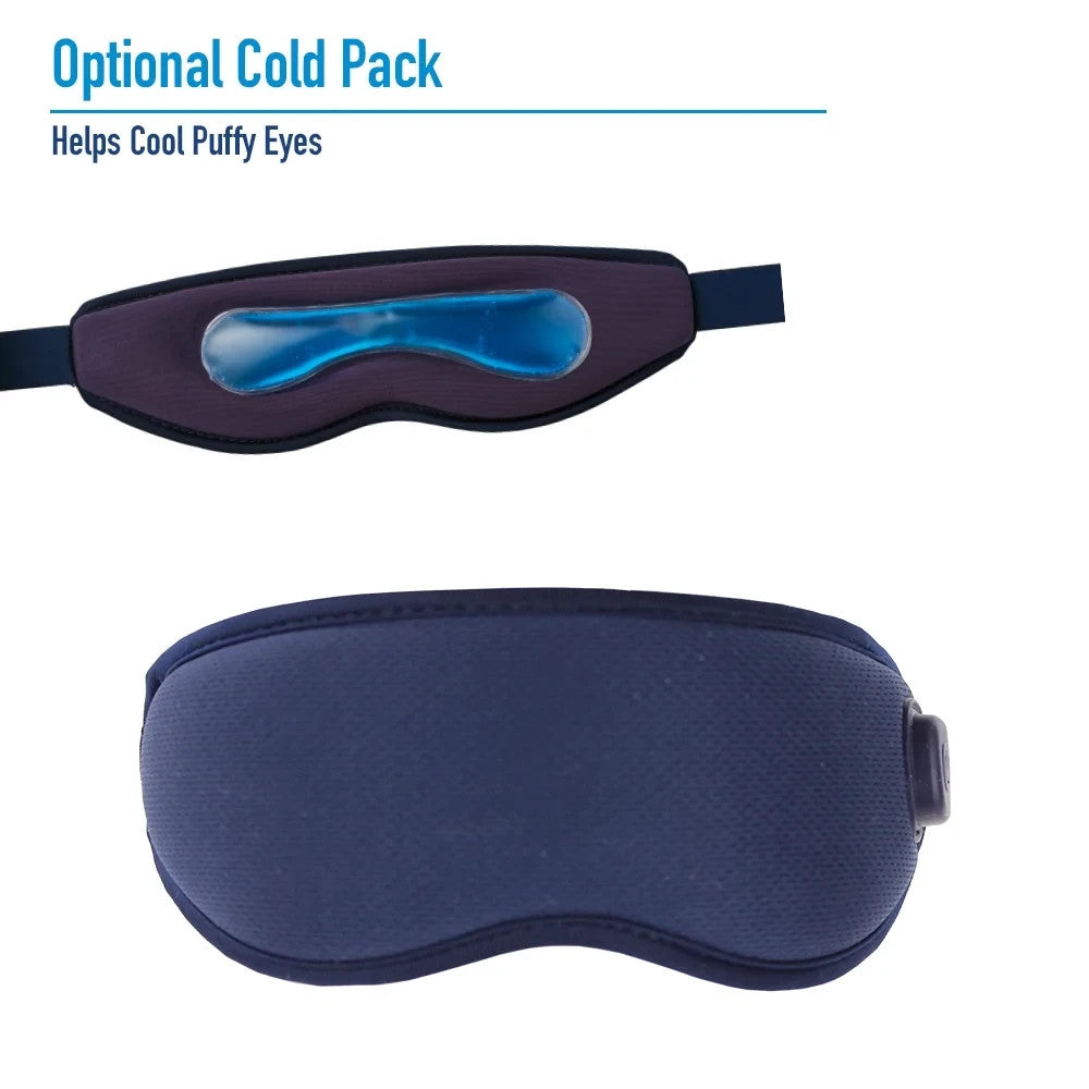 Heated Massage Eye Mask with Cold Gel Pack - Dry Eye Relief & Relaxation