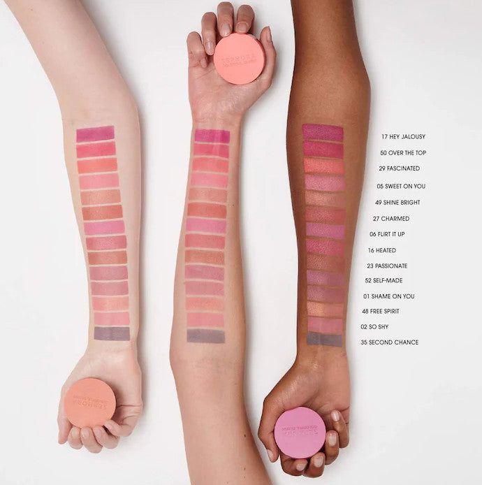 Colorful Blush Palette with 7 Shades - Vegan & Buildable Powder Makeup