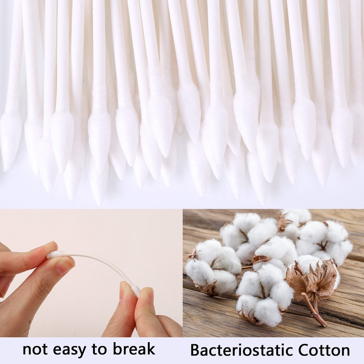 Double Tipped Cotton Swabs 400 Count for Makeup Cleaning Household & Art
