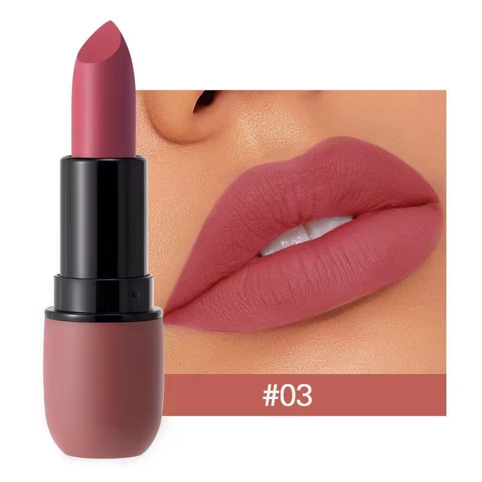 6-Color Matte Lipstick Set - Waterproof, Long-Lasting Velvet Lip Colors