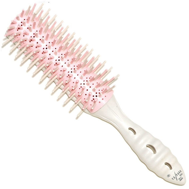 YS Park Dragon Air Vent LAP32 - White Mix Hair Styling Vent Brush Made in Japan