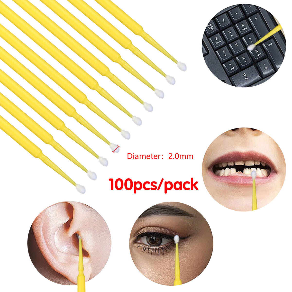 Micro Brush Applicators Dental Microbrush Set for Precision Application