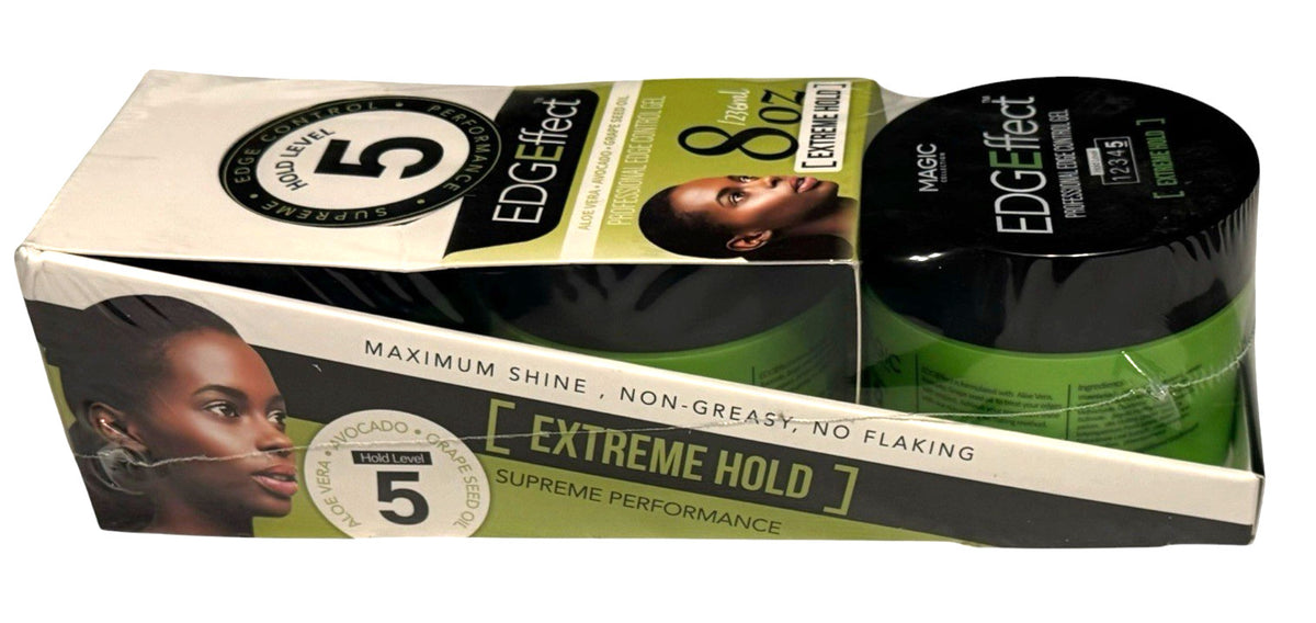 Extreme Hold Hair Gel with Avocado, Aloe Vera & Grape Seed Oil - 8oz, 3-Pack