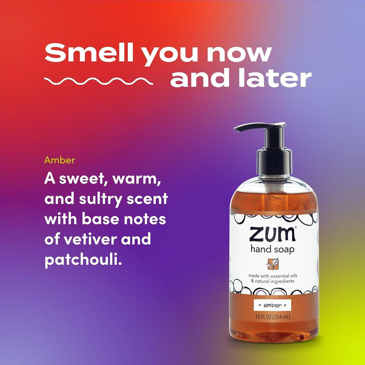 Zum Hand Soap, Amber, 12 Fluid Ounces