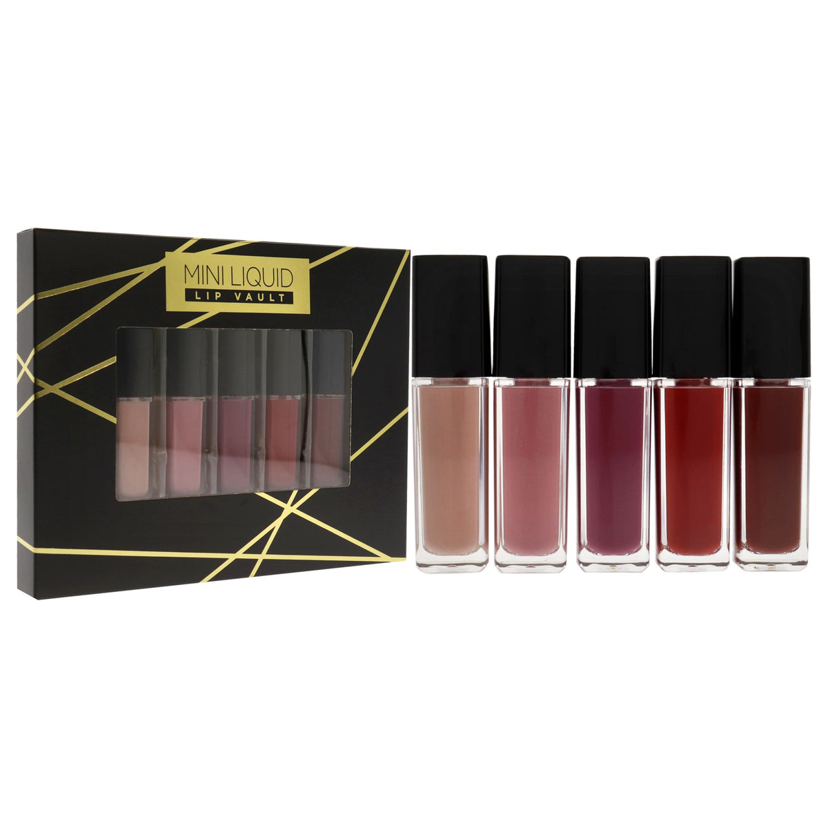 Mini Liquid Lipstick Vault Set - Long Wear, Hydrating, High Pigment