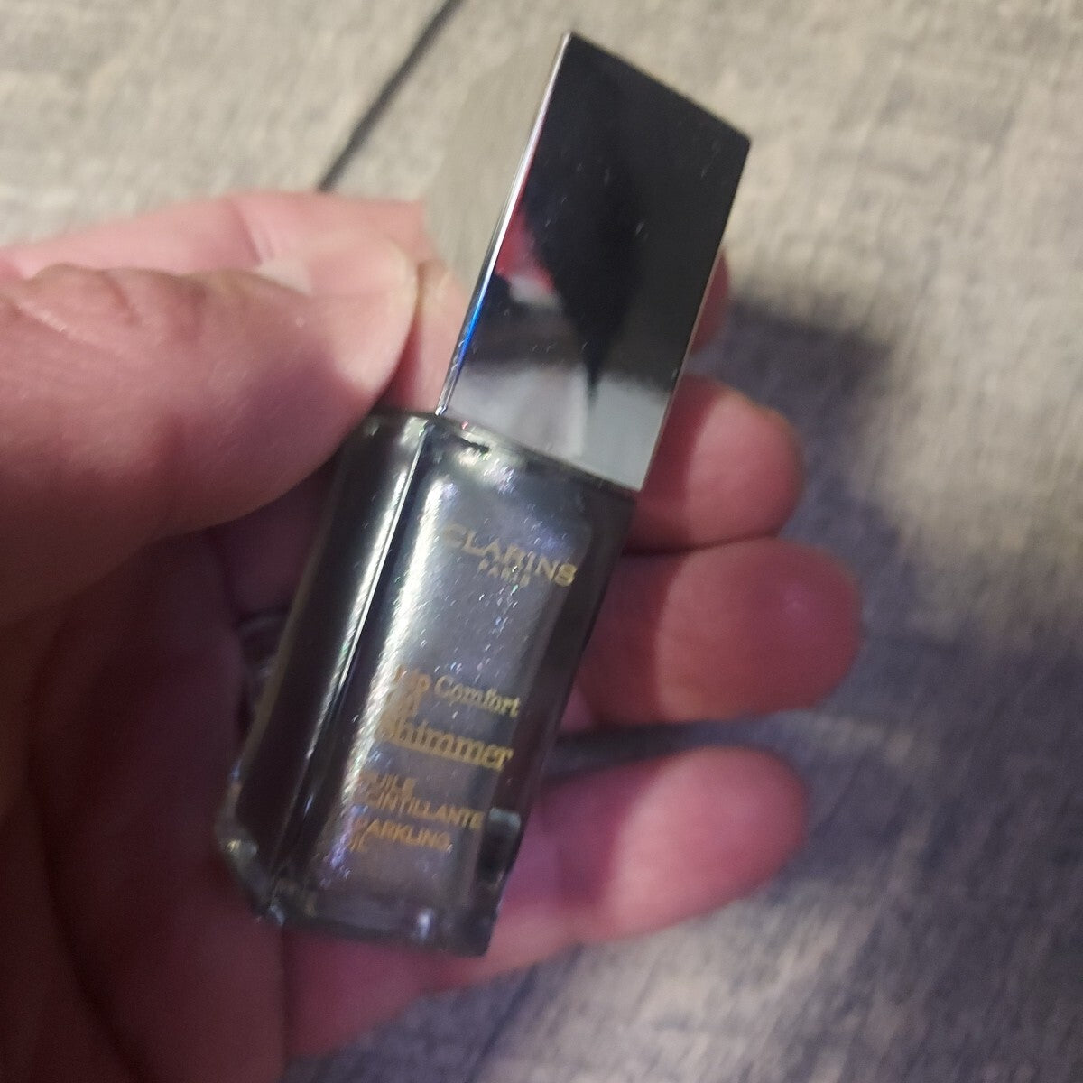 Clarins Lip Comfort Oil Shimmer 01 Sequin Flares Lip Oil 0.2oz