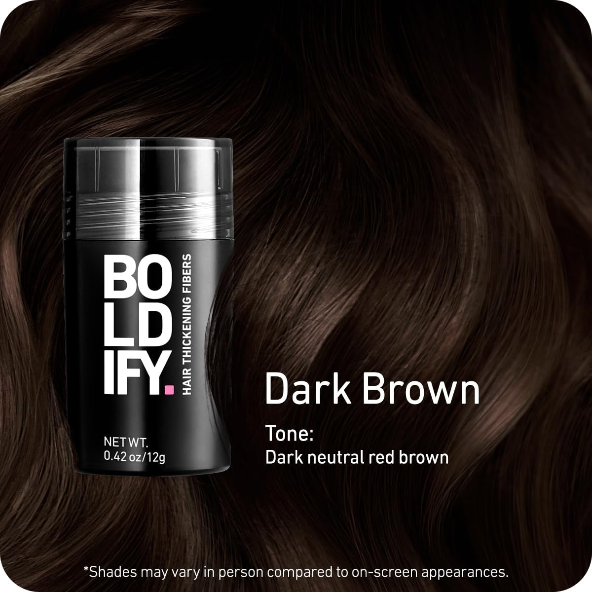 Water-Resistant Hair Thickening Fibers - Dark Brown