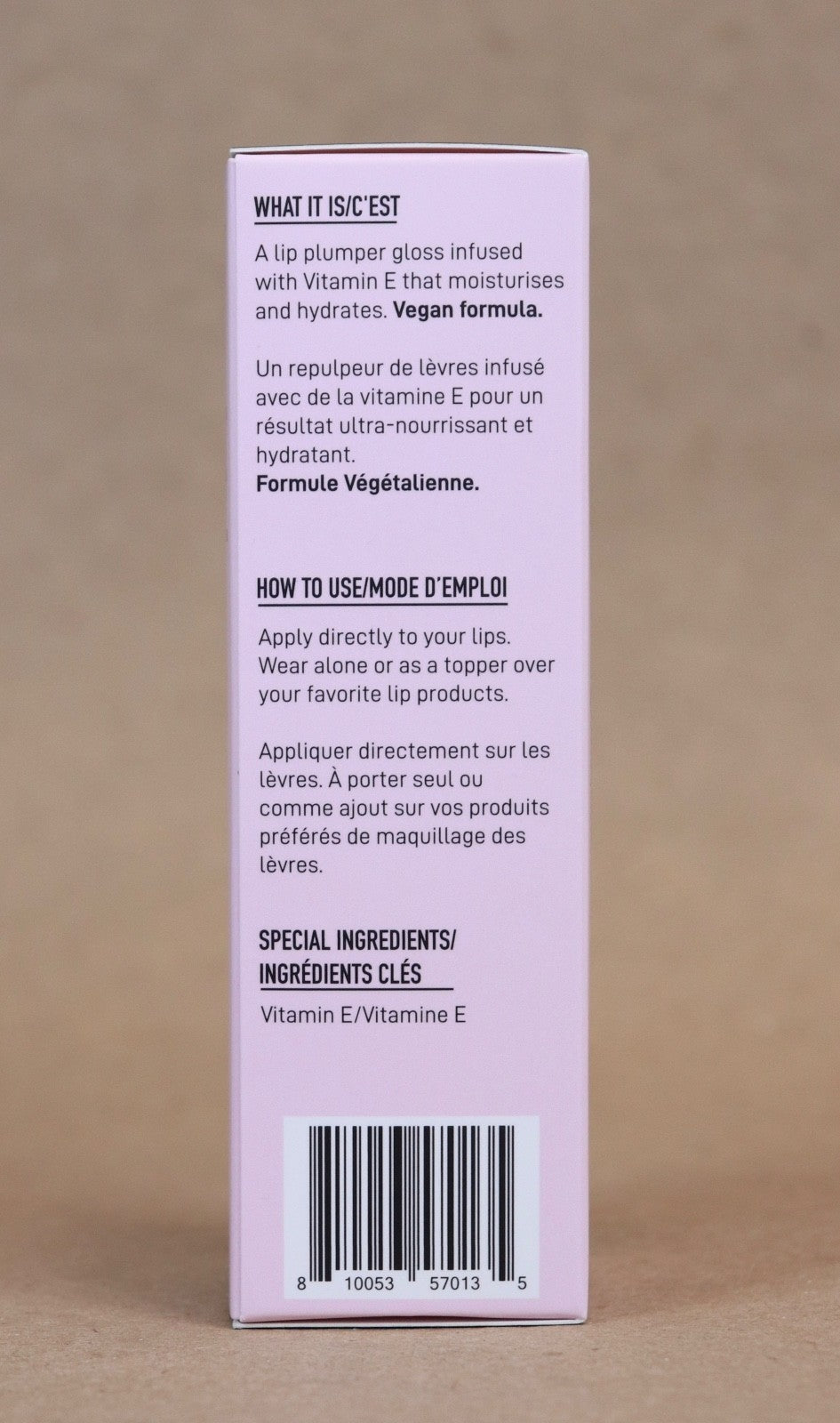 Plumping Lip Gloss with Vitamin E - Clear High Shine Lip Volumizer 0.15 oz