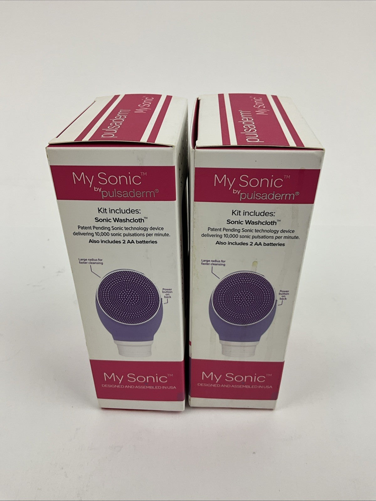 Sonic Washcloth Micro Pulse Cleansing Cloth 2 Speed Waterproof Blue