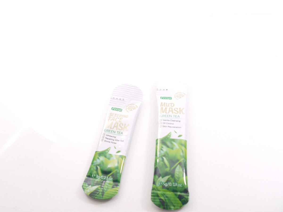 Green Tea Facial Cleanser Serum & Mask Set - Mild Natural Skincare