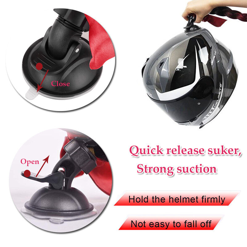 Helmet Ponytail Hair Extensions for Motorcycle Helmets - Braids & Twists