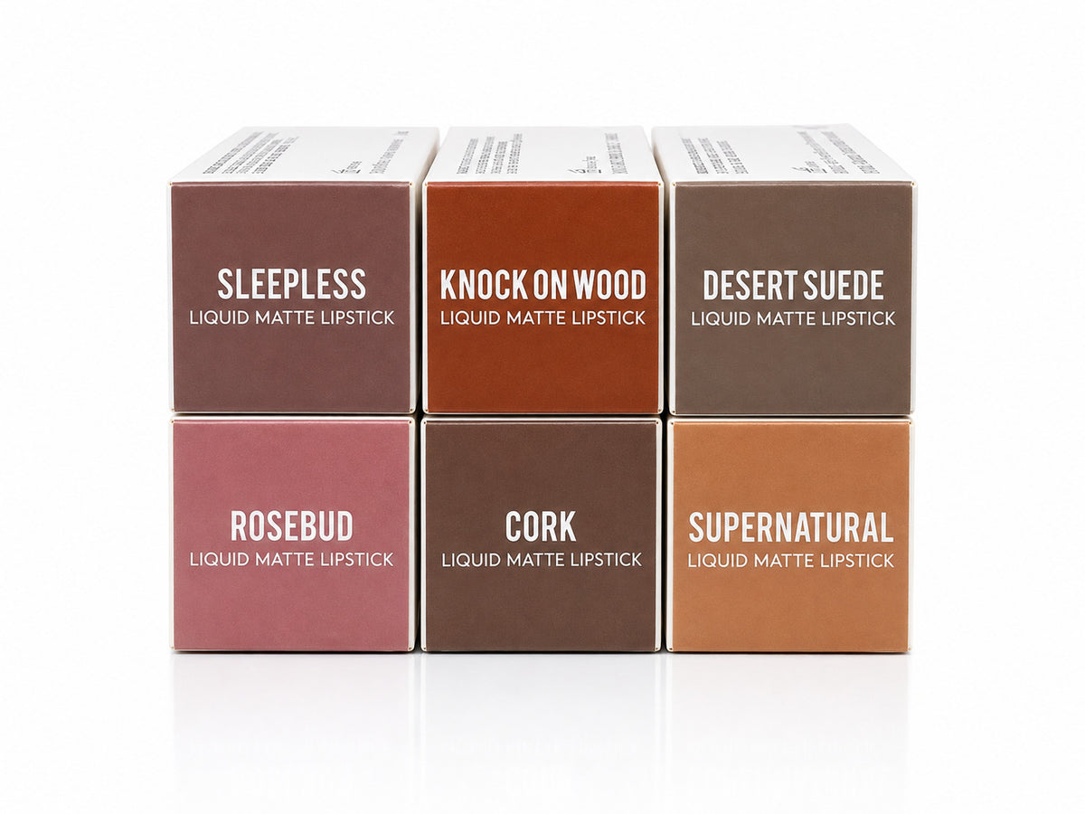 Liquid Matte Lipstick Cork - Warm Golden Brown Nude, Long-Wear, Vegan