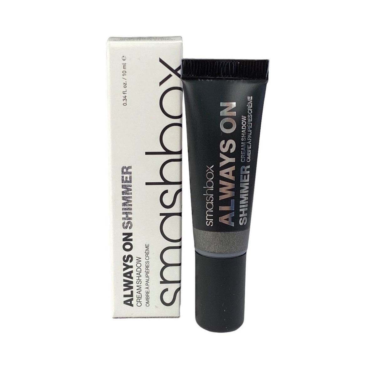 Long-Wear Cream Eyeshadow Charcoal Shimmer 24H Non-Creasing