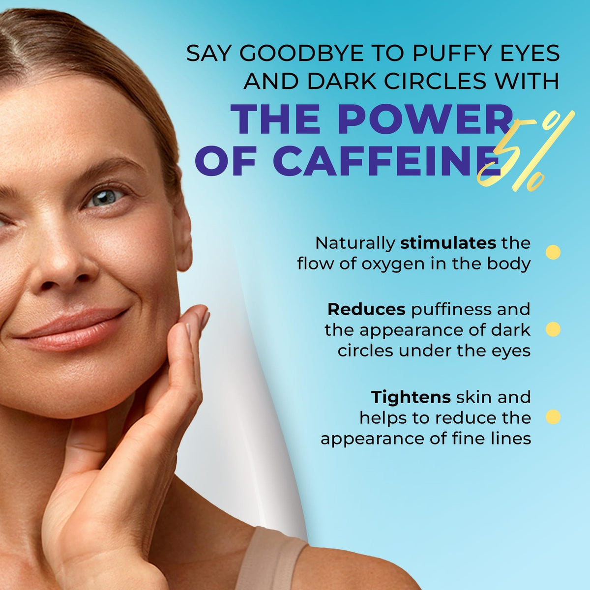 Under Eye Brightener for Dark Circles and Puffiness - Hydrating Eye Cream 0.5 Fl Oz