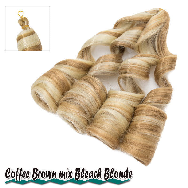 French Curl Braiding Hair Extensions - Pre-Stretched Synthetic 24 Inch