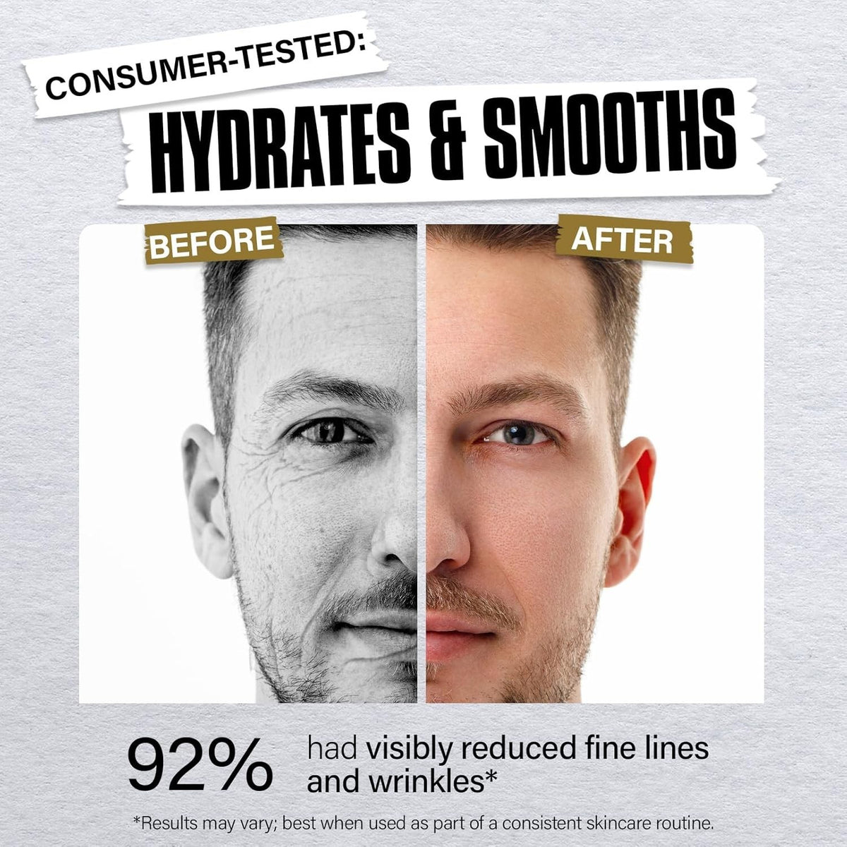 Men's Face & Neck Moisturizer Cream - Firming, Anti-Aging, Hydrating, Oil-Free
