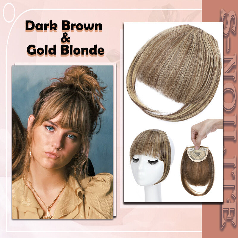 French Style Clip-In Bangs Hair Extensions - 11 Inches Natural Look