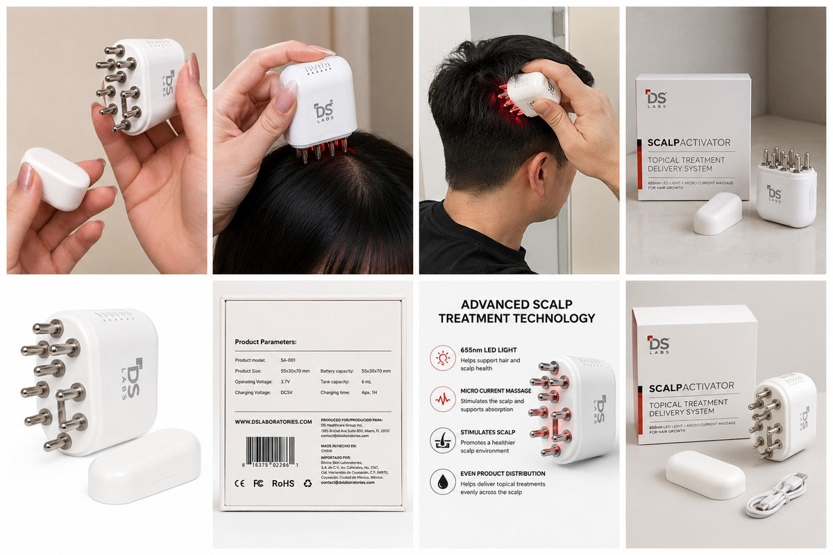 LED Scalp Massager with Microcurrent Technology