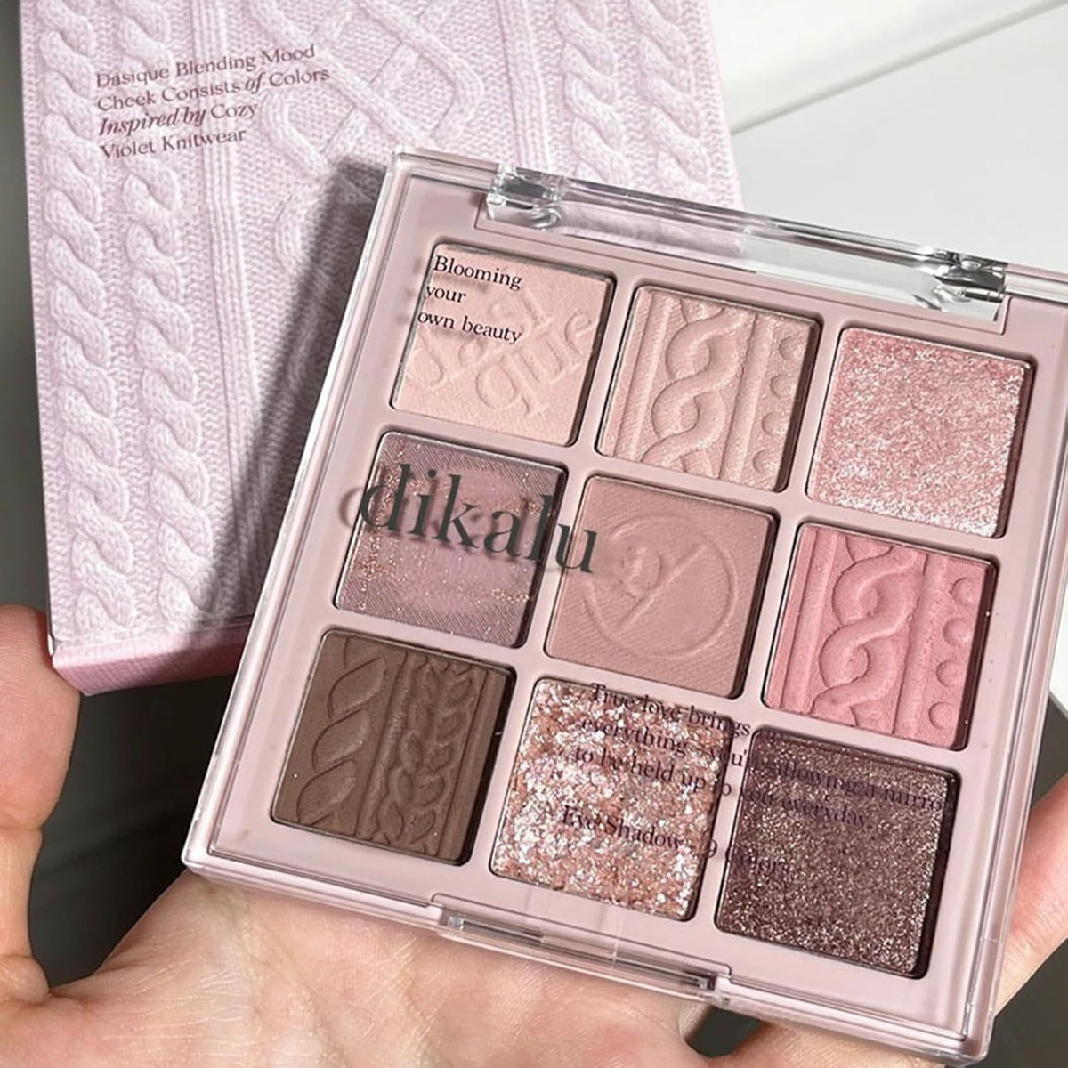 9-Color Matte Glitter Shimmer Eyeshadow Palette for Versatile Eye Looks
