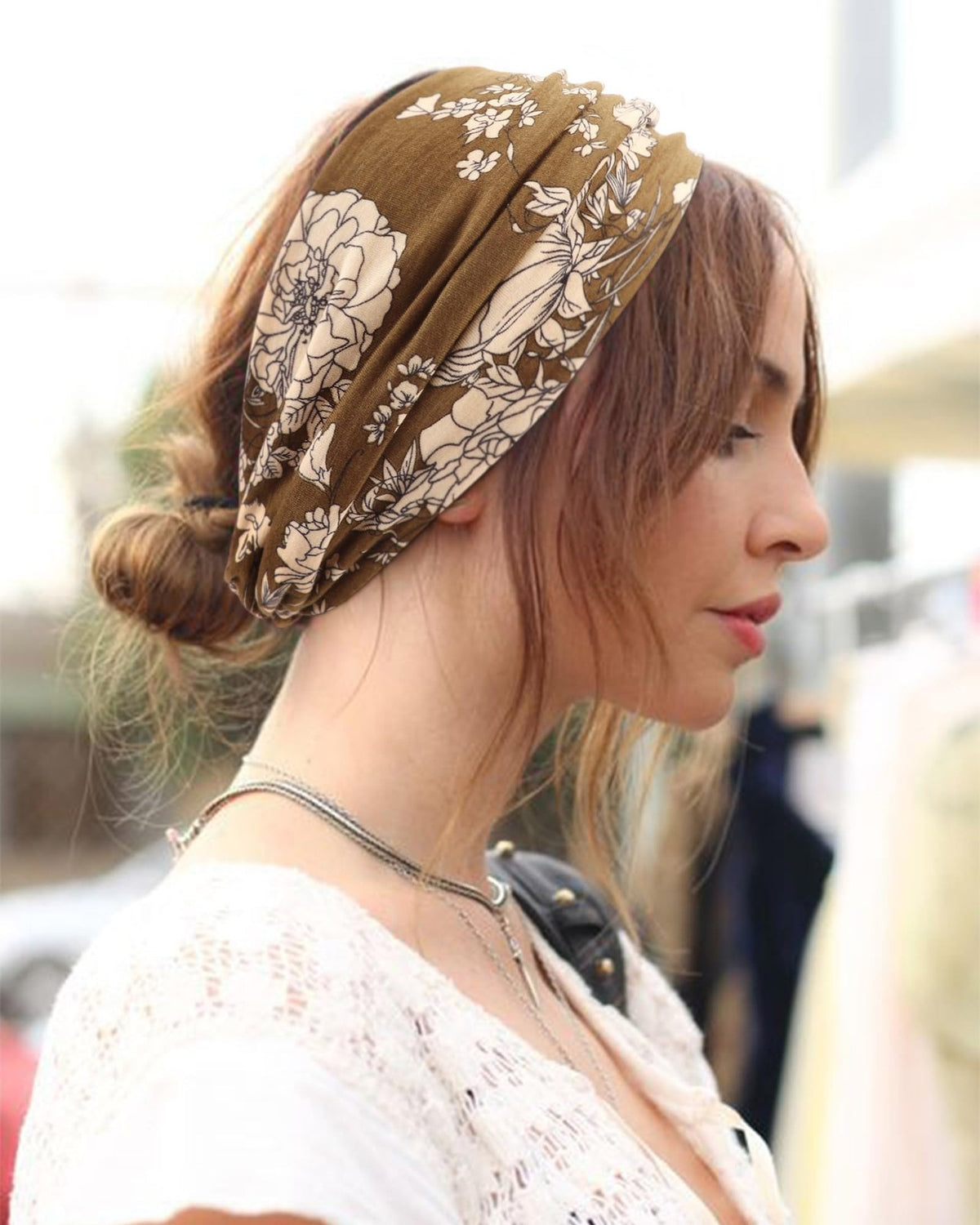 Extra Wide Headbands for Women Large Turban One Size, 6 Pcs: B