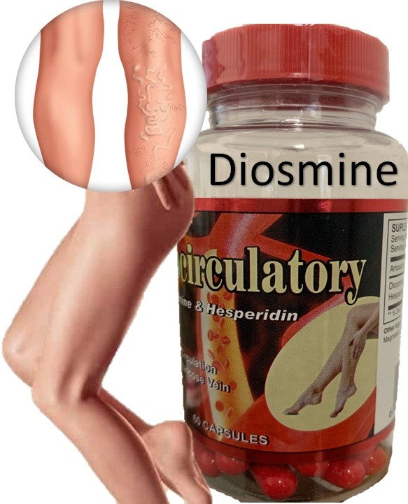 Leg Vein Support Supplement - 60 Capsules Diosmin Hesperidin