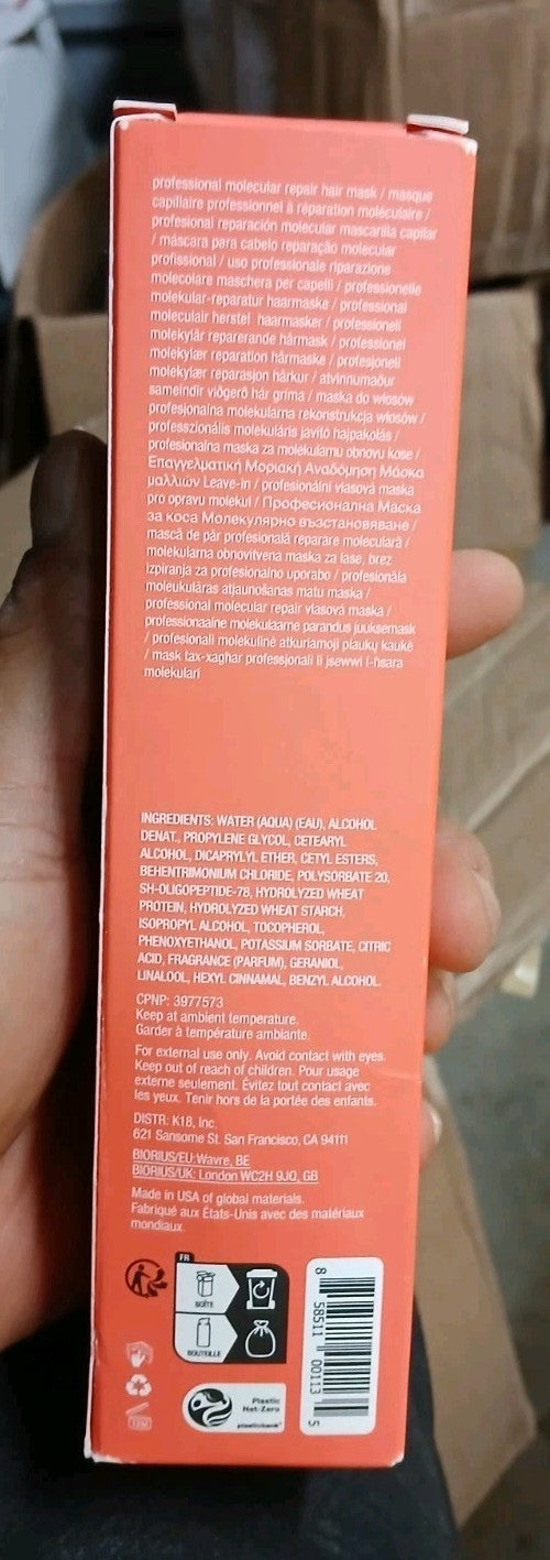 K18 Biomimetic Molecular Repair Hair Mask - Professional 150ml