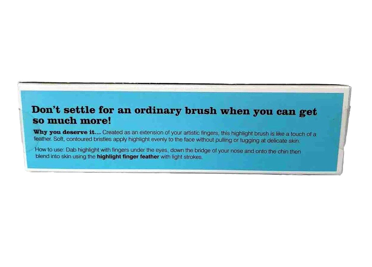 Cosmetic Brush Set with Foundation and Highlighter Finger Brushes - Synthetic, Cruelty-Free