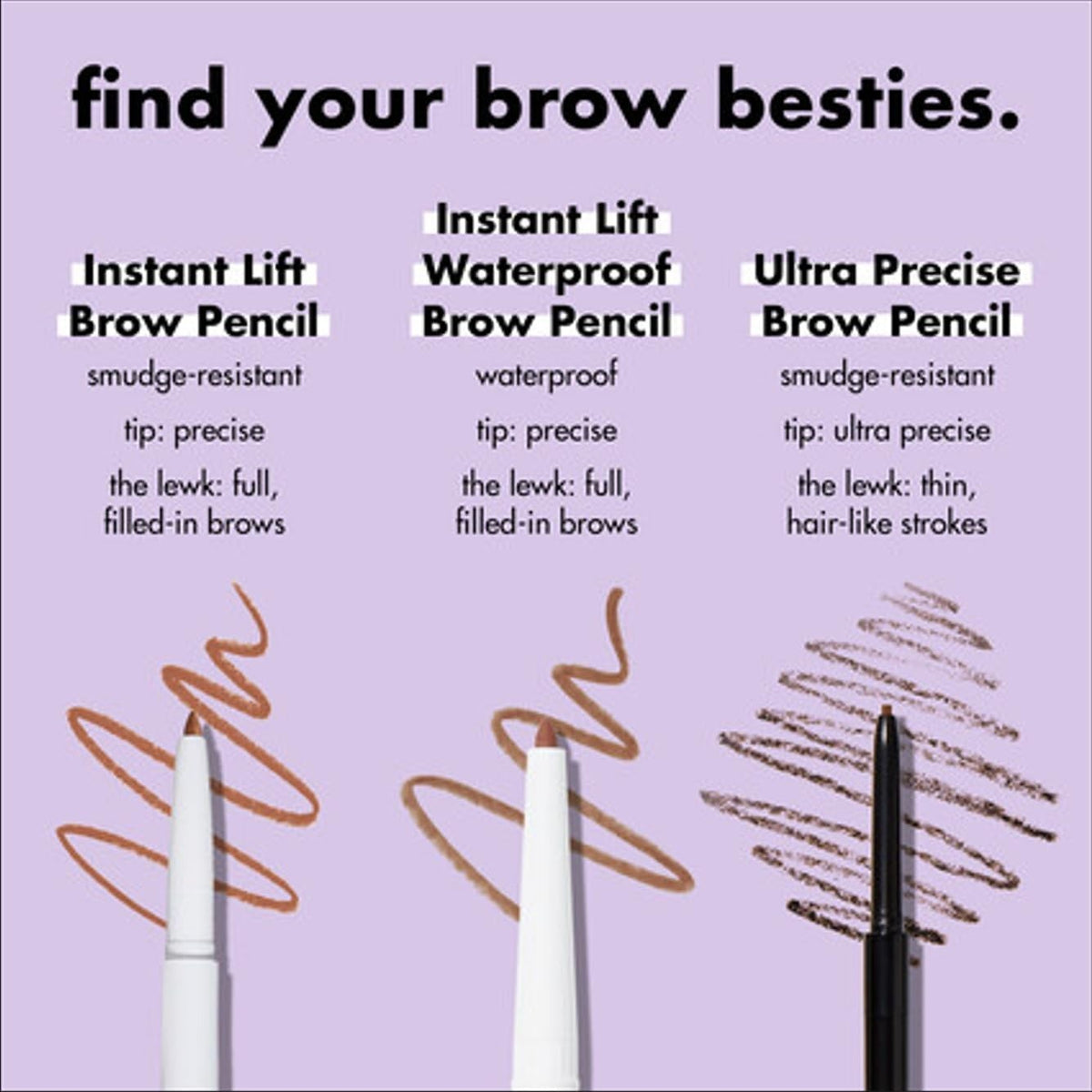 Light Blondes Brow Pencil with Clear Wax Dual-Ended & Smudge-Proof