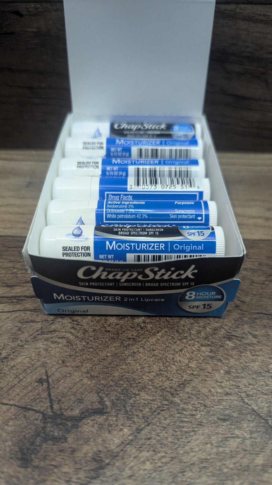 12-Pack Moisturizing Lip Balm with SPF 15 - Original Formula