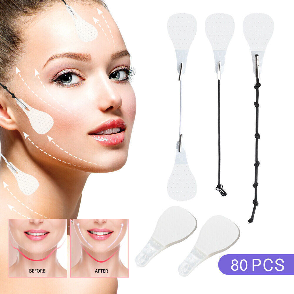 V Face Lift Tape Set - Anti-Wrinkle Face & Neck Lifting Strips 80PCS