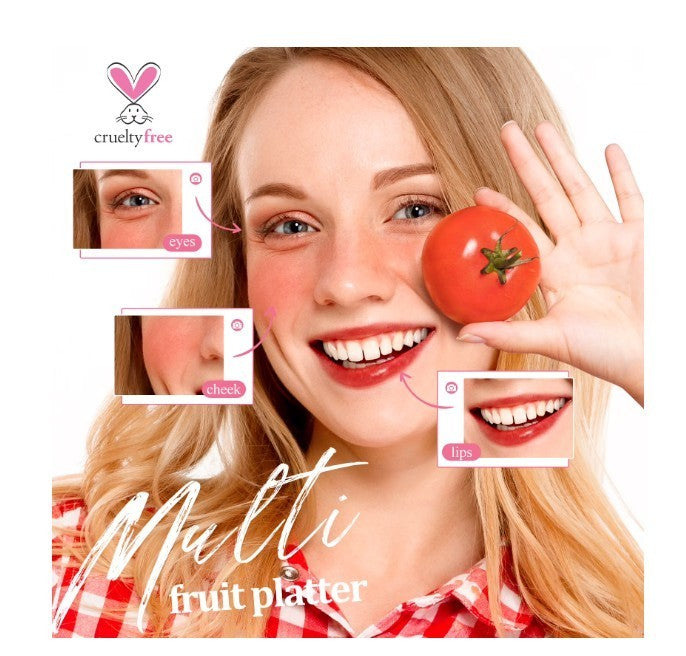 Waterproof Lip Tint & Gloss Set - 3 Watermelon, Tomato, Raspberry Shades