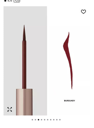 Liquid Eyeliner Burgundy 2.4ml - Eye Makeup, Long-Lasting, Cruelty-Free