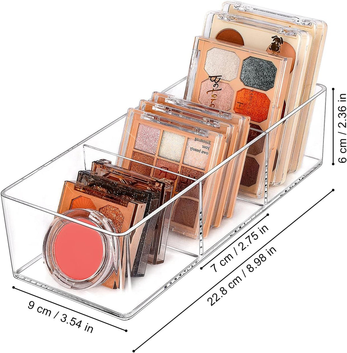 Acrylic Bathroom Organizer Drawer Cosmetic Display Case Vanity Storage