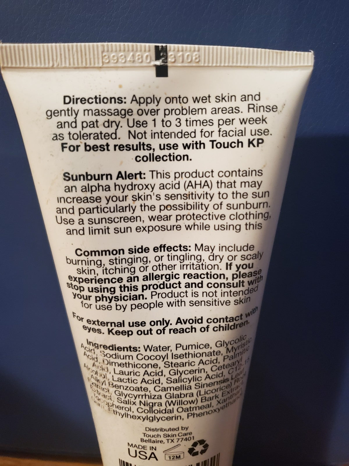 Touch KP Scrub Bumps Away 10% AHA 8 oz