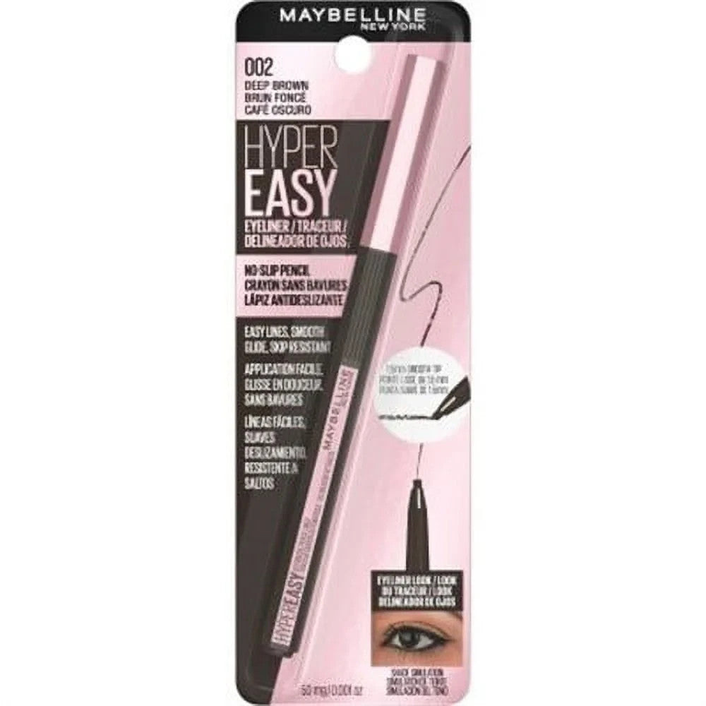 Eyeliner Pencil with Micro Tip & No-Slip Grip - Waterproof, Hypoallergenic, Multiple Shades