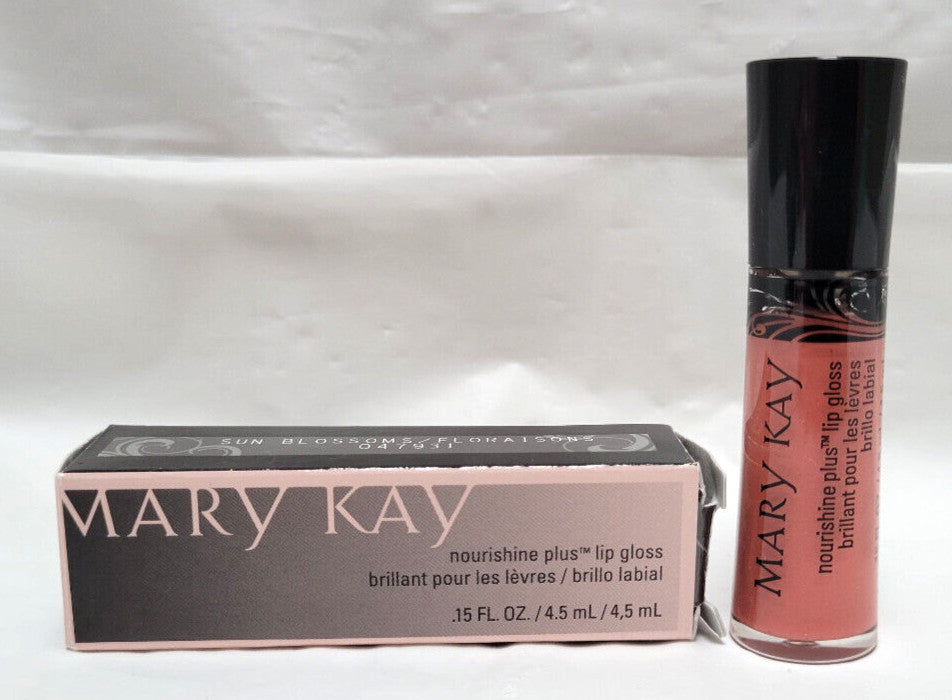 Mary Kay Nourishine Plus Lip Gloss Sun Blossoms 0.15 fl oz - Damaged Box