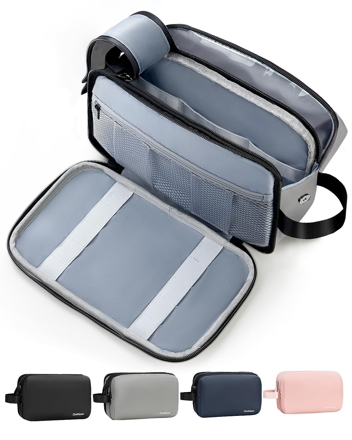 Water Resistant Men’s Travel Toiletry Bag Organizer Dopp Kit